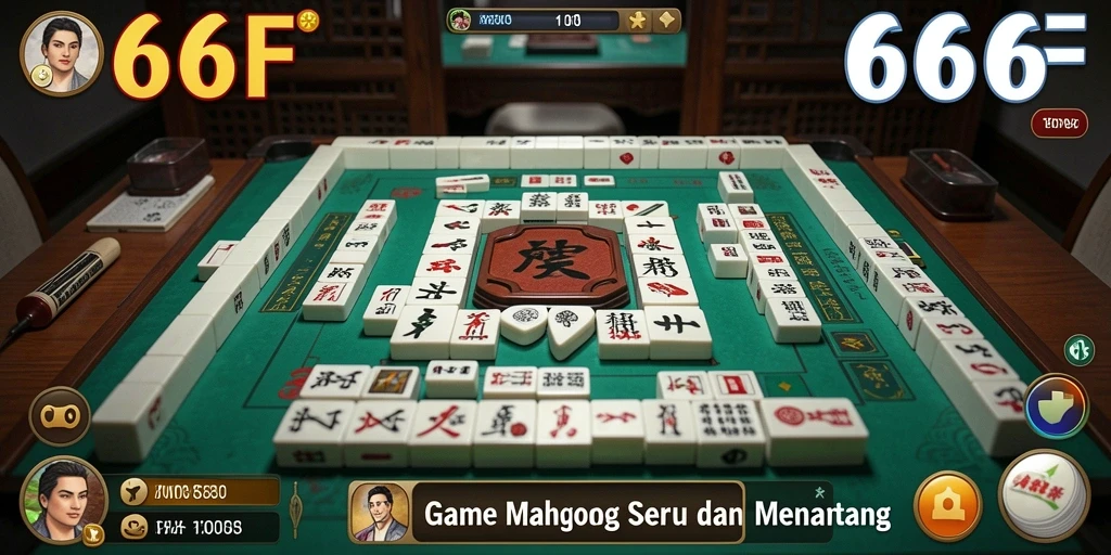 Tangkapan layar dari gameplay Mahjong yang mendebarkan di 666F.