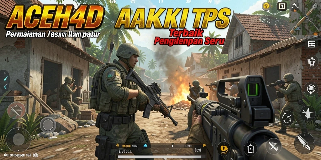 Tampilan seru gameplay ACEH4D dengan aksi menembak yang dinamis.