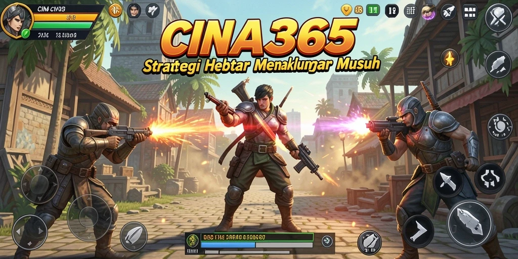 Tampilan gameplay CINA365 dengan strategi pertempuran yang mendebarkan.