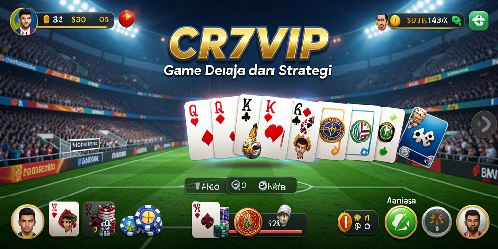 Tampilan menarik dari gameplay Domino di CR7VIP.