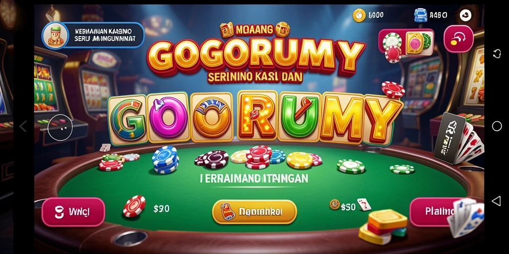 Screenshot GOGORUMMY menunjukkan gameplay menarik dalam permainan Kasino.