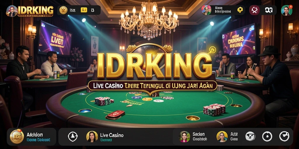 Gameplay seru dan interaktif di IDRKING Live Casino.