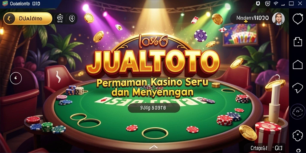 Tampilan gameplay menarik dari JUALTOTO yang memukau dan seru.