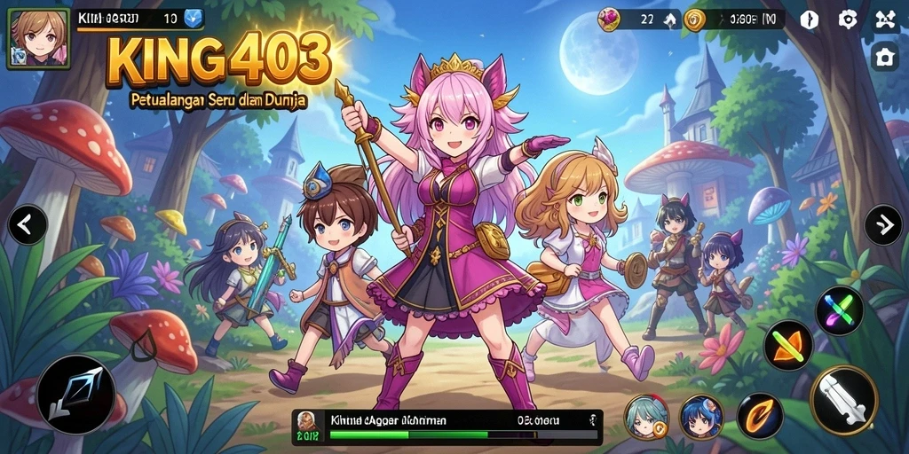 Gameplay KING403 yang menghadirkan karakter anime menarik.