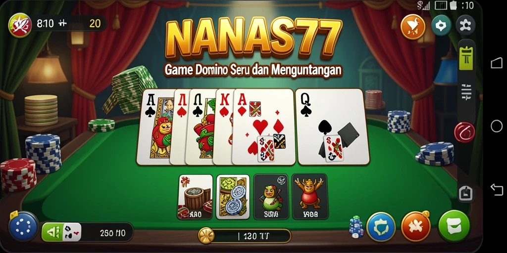 Screenshot utama NANAS777 menampilkan gameplay seru dan interaktif.