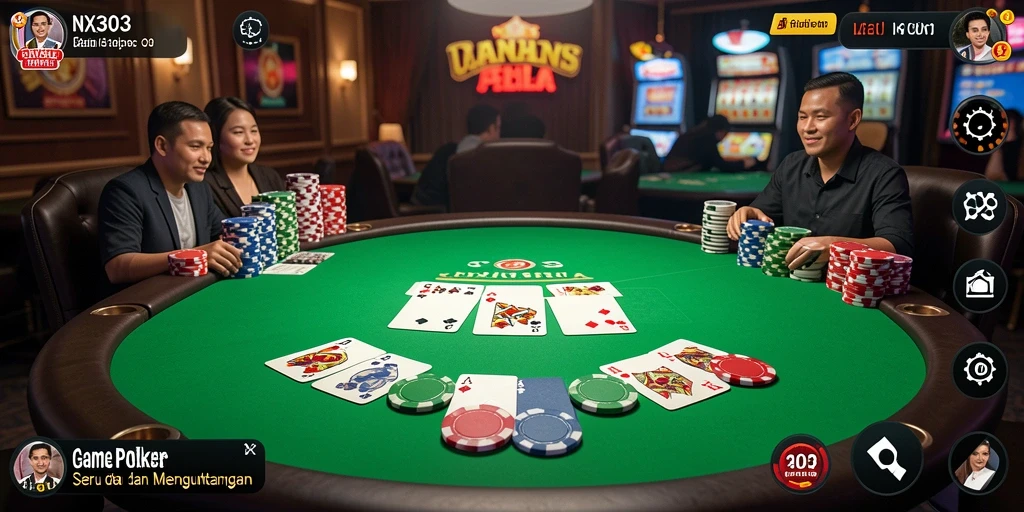 Tampilan screenshot gameplay Poker seru di NX303.