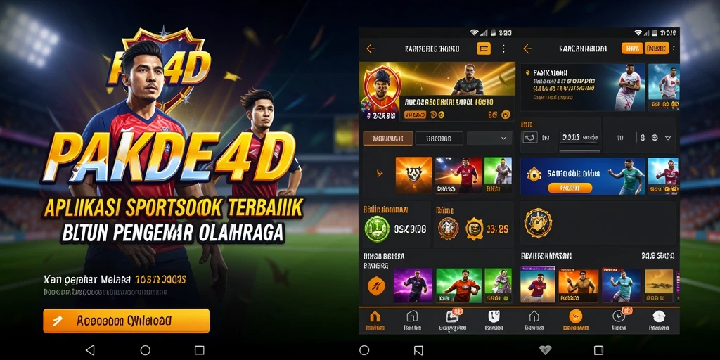 Tampilan antarmuka PAKDE4D saat memasang taruhan olahraga.