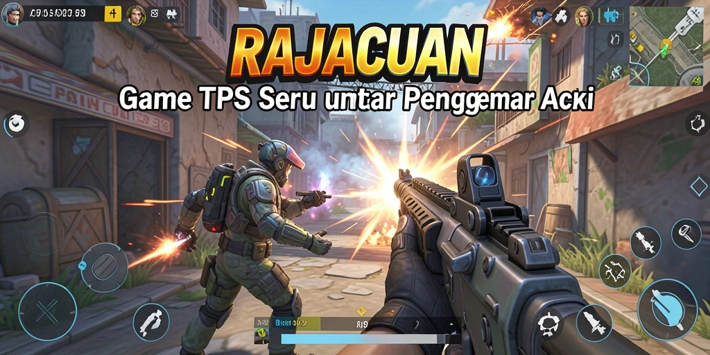 Screenshot RAJACUAN menampilkan aksi tembak-menembak yang seru dan grafis yang luar biasa.