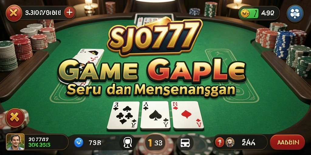 Tampilan gameplay Gaple yang seru dan interaktif