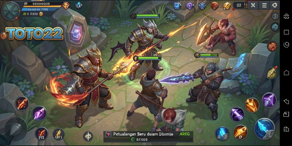TOTO22 menampilkan gameplay ARPG yang menegangkan dan penuh aksi.