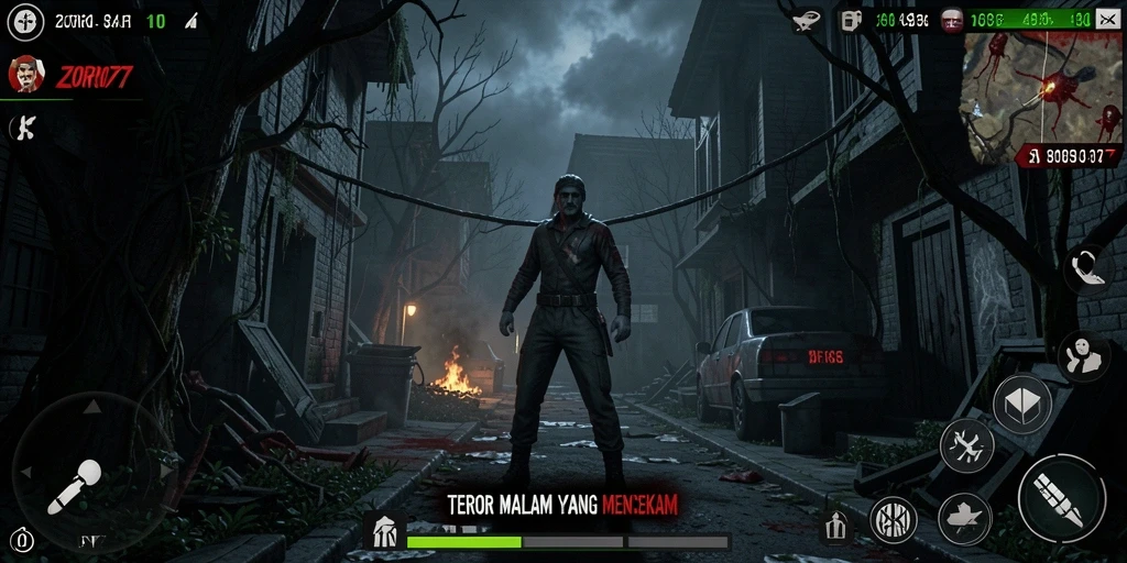 Screenshot yang menampilkan gameplay menyeramkan dari ZORO77
