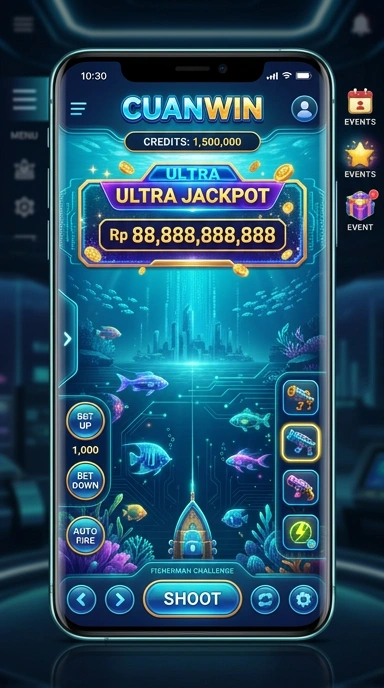 Tampilan aplikasi cuanwin yang informatif dan menarik untuk pengguna.